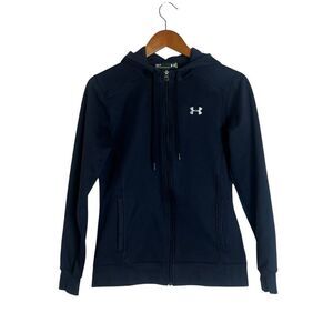 Under Armour black fleece full zip sweater